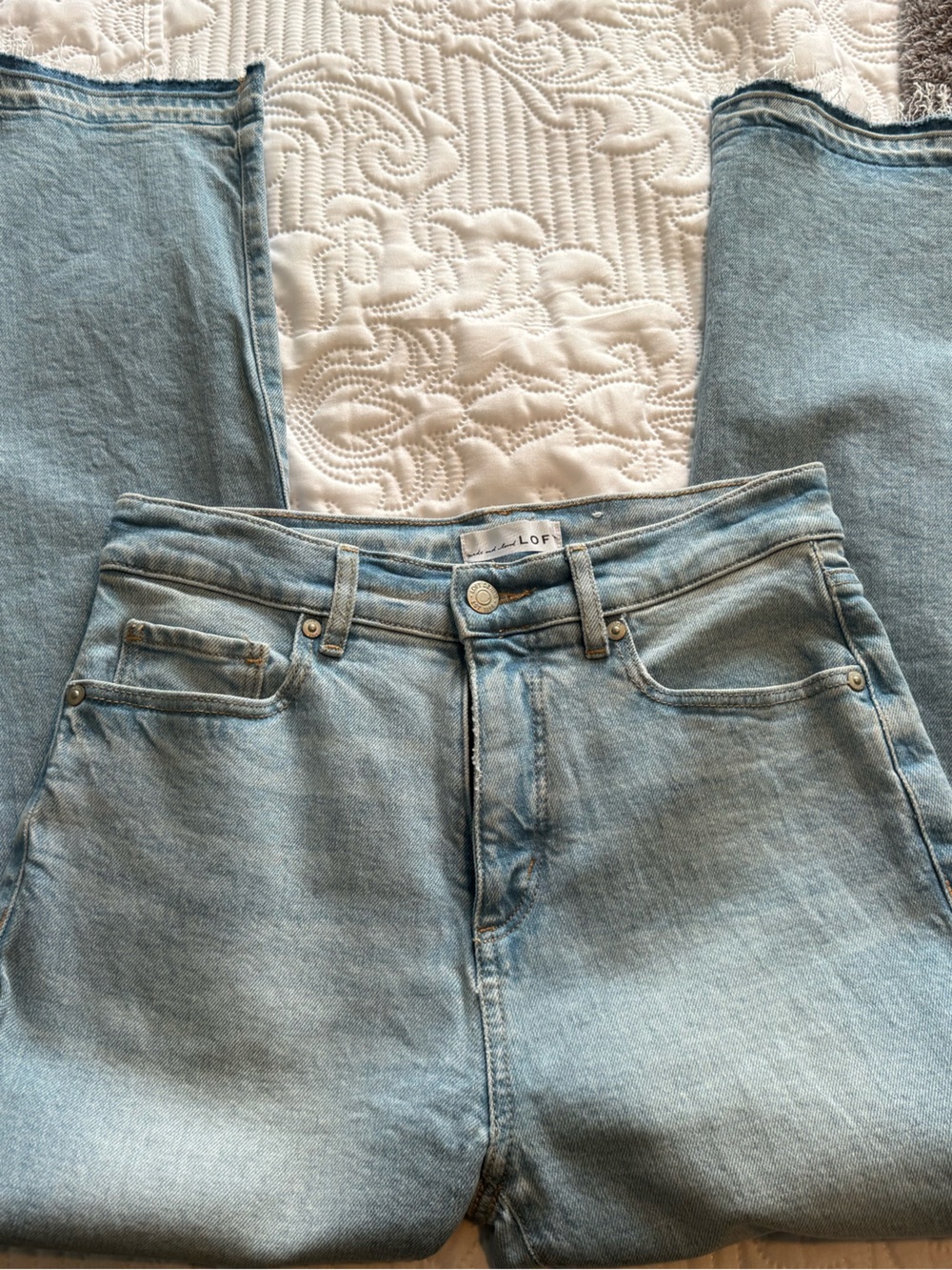 Loft Light Blue Women's Straight Jeans